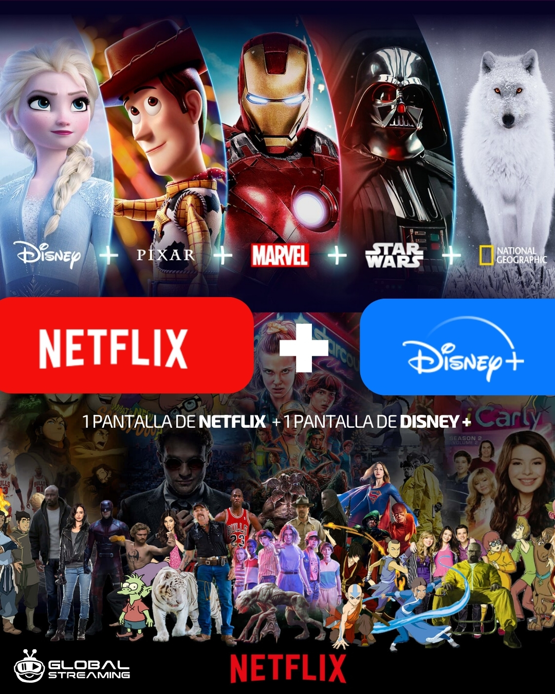Promo NETFLIX + DISNEY PREMIUM  1