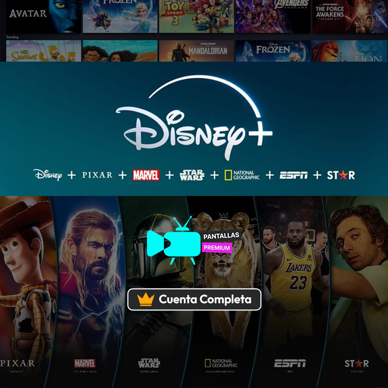 Cuenta Disney+, Star+ y Eventos Deportivos  1